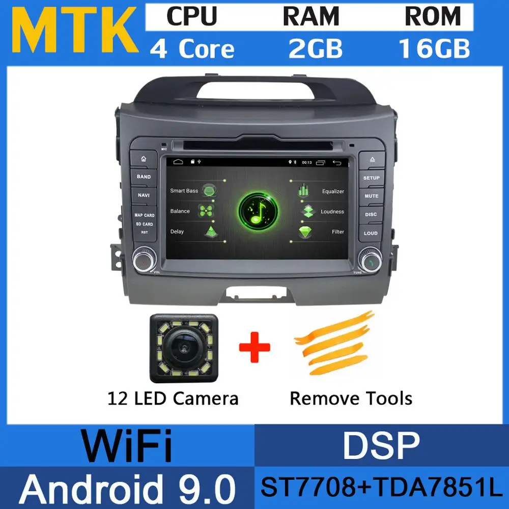 MTK " Android 9,0 Восьмиядерный 5 USB порт Автомобильный dvd-плеер для Kia S порт возраст 2010 2011 2012 автомобильный Радио gps Мультимедиа DSP - Цвет: MTK