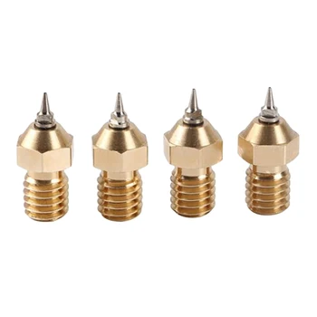 

4 PCS 0.2mm Airbrush Nozzle Adapter Set 3D Printer Part for V6 Hotend 1.75mm Filament