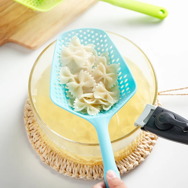 Small Kitchen Utensil Gadget Accessories No-stick Drain Colanders Shovel Strainers Veggies Water Leaking Cooking Tool Supplies