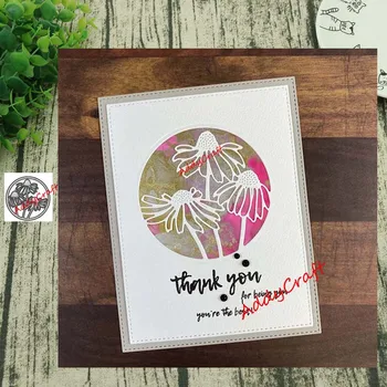 

Metal cutting dies Circle daisies cut die mold decoration Scrapbook paper craft knife mould blade punch stencils die