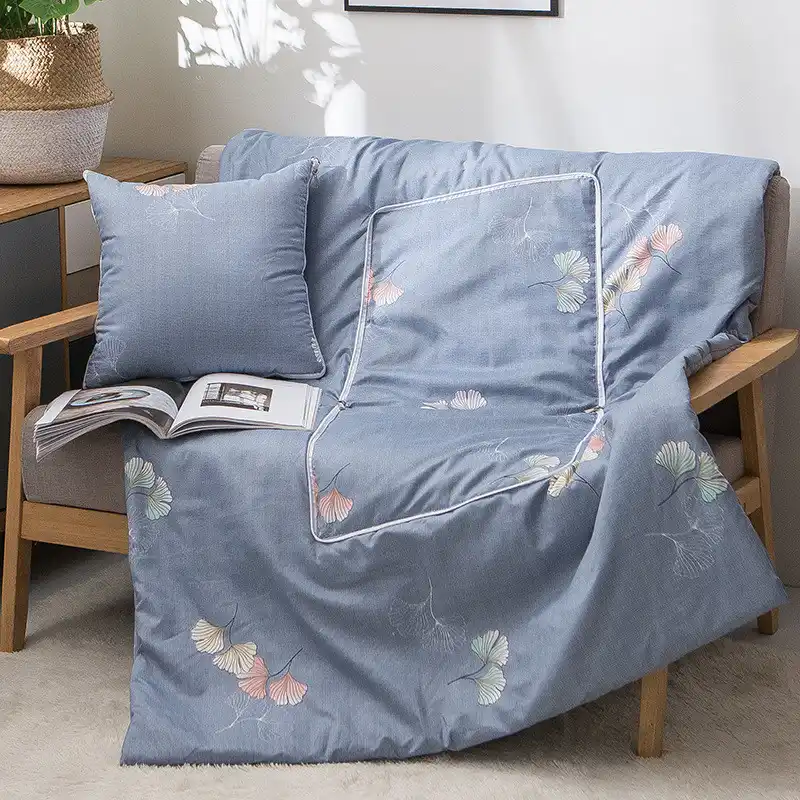 Printing Pillow Quilt Dual Use Air Conditioning Quilt Sofa Cushion