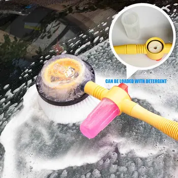 

Accessories Detachable Soft Switch Water Flow Portable Window Door Wheel Car Wash Mop Spray Foam Styling Automatic Rotate