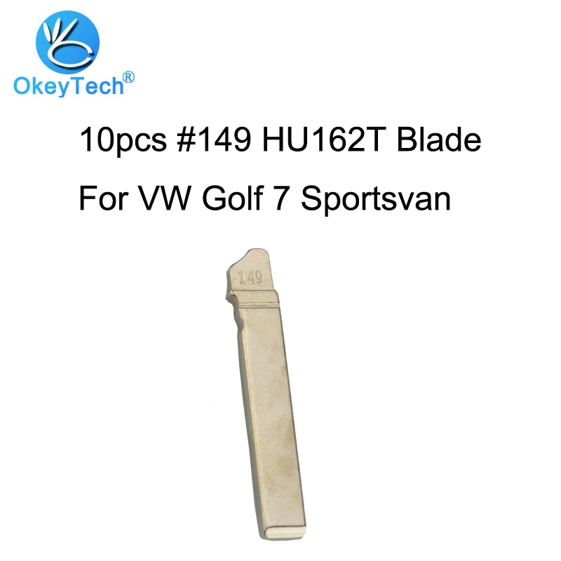 OkeyTech 10 шт. дистанционный складной Автомобильный ключ HU162T лезвие для V W Golf 7 Sportsvan