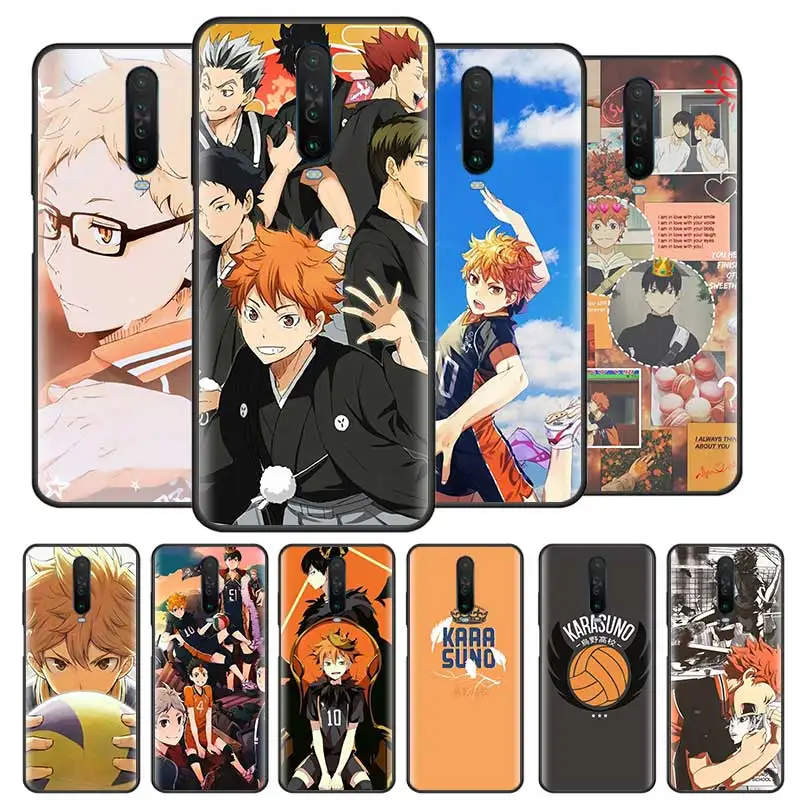 Чехол для телефона Haikyuu черный силиконовый чехол Xiaomi Redmi Note 8 8T 7 9 Pro Max 9S K20 K30 Zoom 8A 7A