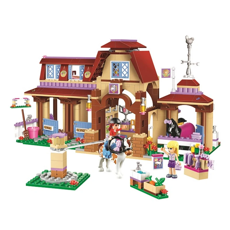 Online 10562 Friends Series Heartlake Riding Club Model Building Block Bricks Toy for Children Compatible with Legoinglys Friends