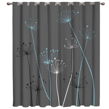 

Plant Pattern With Light Window Treatments Curtains Valance Window Blinds Bedroom Outdoor Floral Decor Kids Curtain Panels