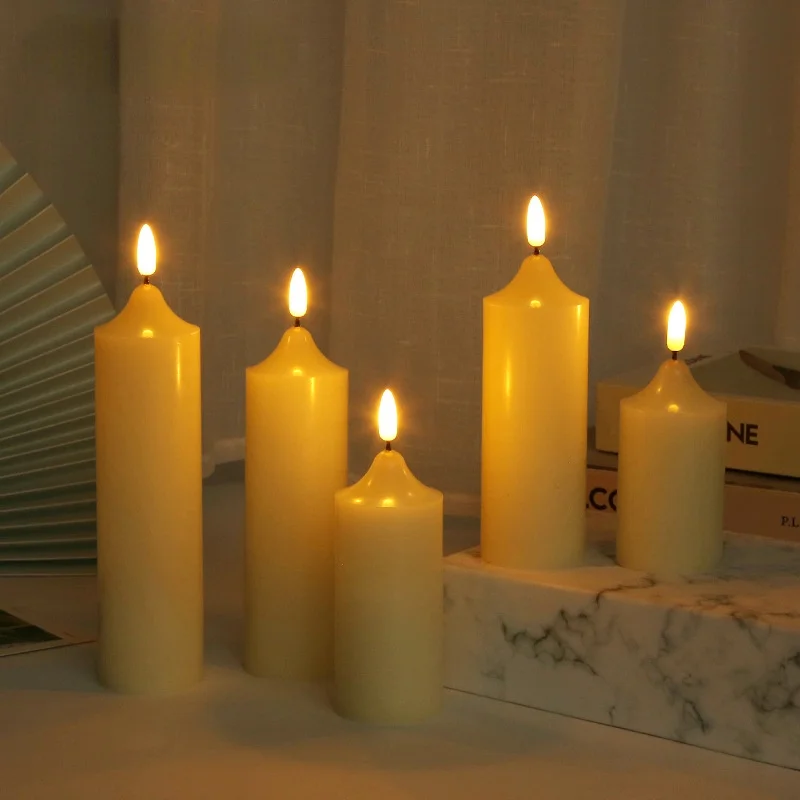 Lot De 6 Bougies LED Avec Détecteur De Lumière Et Ventouses - 18 Cm, Décoration Noël, Fenêtre, Sans Flamme