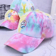 Единорог вышитые красочные Остроконечные Бейсболки солнцезащитный козырек шляпа для женщин девочек