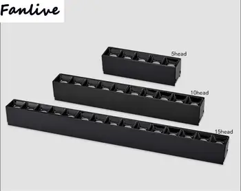

5pcs 5W 10W 15W LED Downlight Frameless Line Bar Creative Linear Recessed Ceiling Lamps Strip Living Room Corridor Light