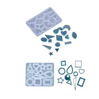 

Diy Crystal Epoxy Silicone Resin Molds Dice Fillet Earring Pendant Shape Digital Game High Mirror Dice Mold Silicone Mould