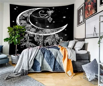 

Moon Dream Catcher Tapestry Wall Hanging Boho Decor Psychedelic Wall Cloth Tapestries Hippie Mandala Wall Tapestry Carpet Dorm