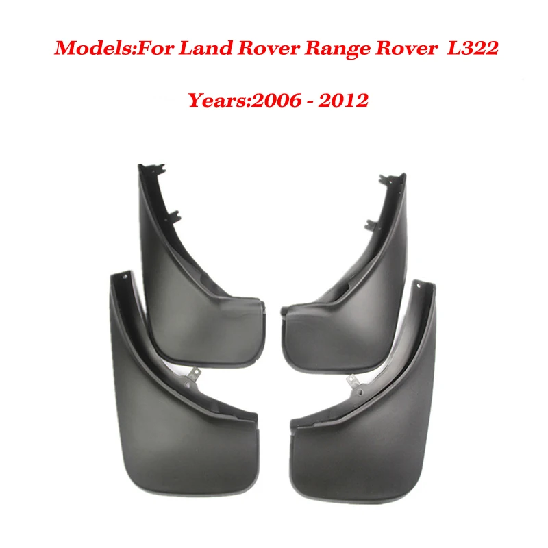 2006-2012 LAND ROVER RANGE ROVER SPLASH GUARD MUD FLAP 4PCS BLACK FRONT+REAR NEW