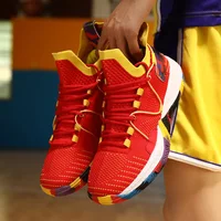 SONECHOKI Basketball Shoe Unisex Cushioning Anti-Friction Outdoor Sneaker Men Breathable Sport Shoe Women Anti-skidding Trainer