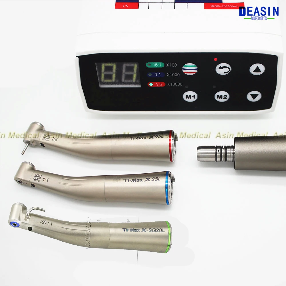 dental equipment dental micro motor kit contra angle 20:1 hand piece low speed 1:5 and 1:1 quick change handpiece