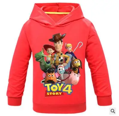 Toy Story 4 форки Кофты с инопланетянами свитшоты повседневные толстовки с длинными рукавами уличная хип-хоп Пуловер Футболка От 3 до 14 лет мальчиков и девочек