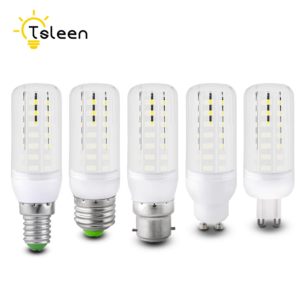 TSLEEN 10 шт. кукурузная лампа 30 42 64 80 светодисветодиодный S GU10 Светодиодная G9 B22