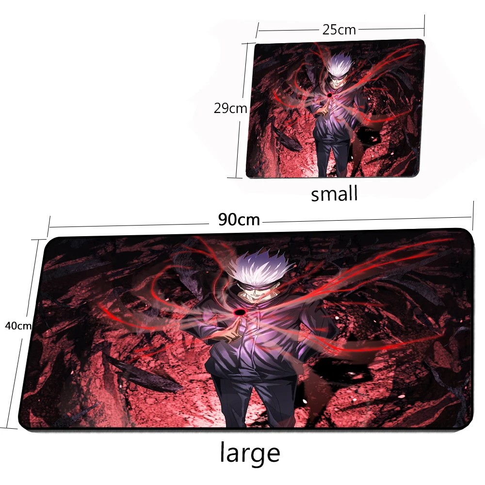 Mouse Pad Gaming Mousepad Computer Desk Mat XGZ Anime Jujutsu Kaisen Laptops Gaming PC Gamer Keyboard Rug Mat Gaming Accessories Mouse Pad Xxl Desktop Anime