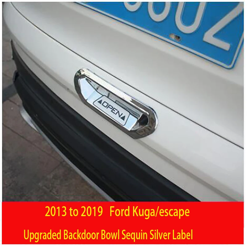 Применение только для 13-19 Ford Kuga Escape задняя дверная чаша задняя коробка ручка стеклоочиститель оконная накладка на заднее ветровое стекло модификация - Цвет: 2