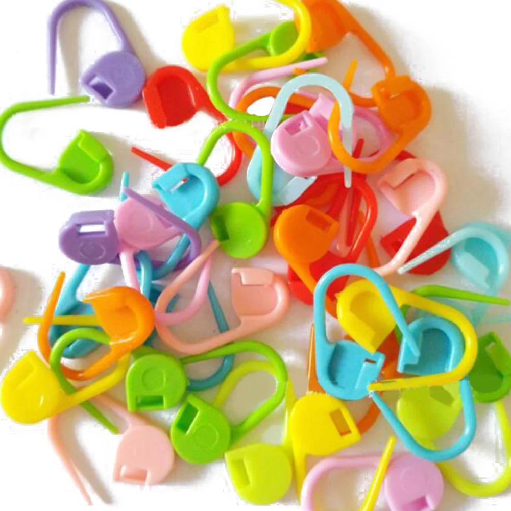Stitch Holder Plastic Locking Marker For Crochet Knitting Craft Needle Clips DIY Stitch Holder Plastic Locking Marker For Crochet Knitting Craft Needle Clips DIY