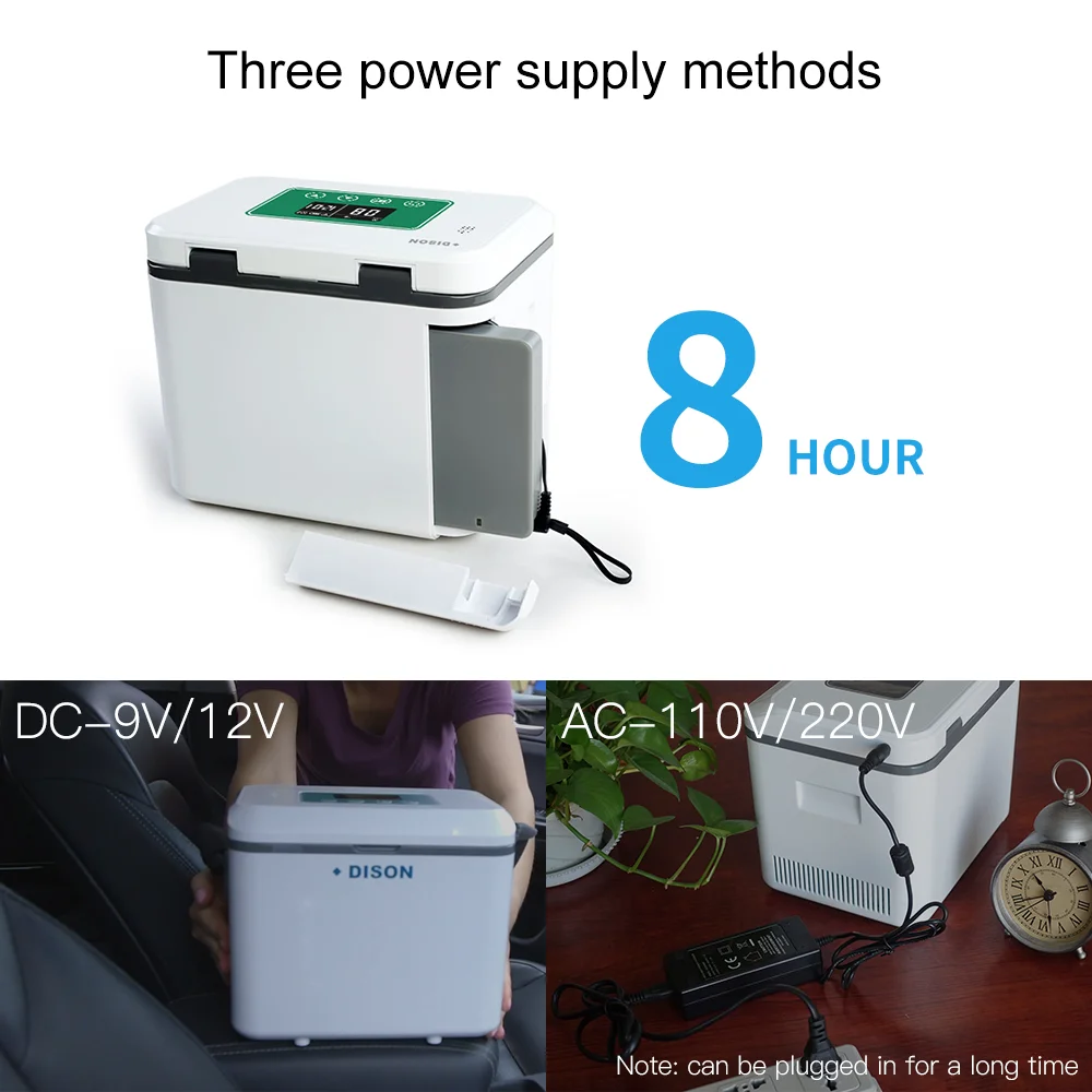 Diabetes insulin cooler box with 16000mAh li-battery Free Shiping