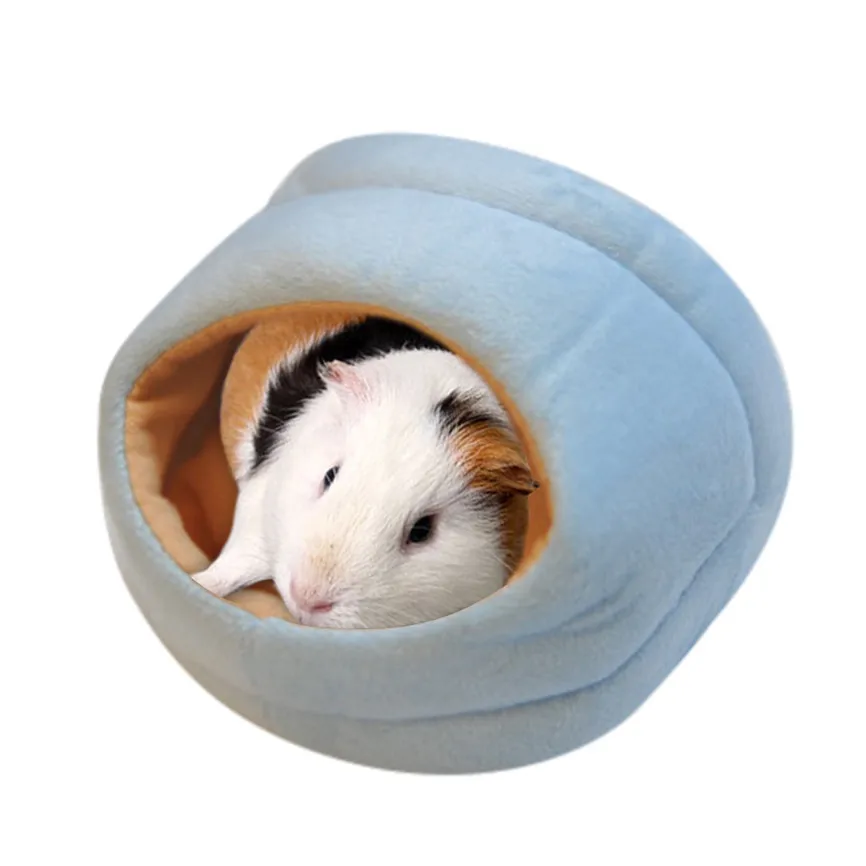 Длинная плюшевая супер мягкая собачья кровать питомник круглый Спальный Мешок Лежак домик для кошек Зимний теплый диван корзина для маленьких средних и больших собак - Color: Blue