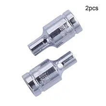 1/" Привод 7/32"~ 1/" и E4~ E10 короткий рукав 6-заостренных винтов с шестигранной хром-ванадиевой Сталь 6 точечный мост гайка с шестигранной воздействие гнездо 2 шт