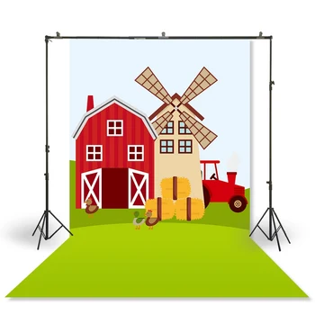 

HuaYi cartoon background photography art fabric backdrops for baby shower photoshoot photography backdrops XT-7711