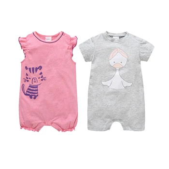 

Honeyzone Baby Clothes Newborn Baby Romper Cartoon Animal Infant Girl Short Sleeve Jumpsuit Cute Ropa Bebe Invierno Summer