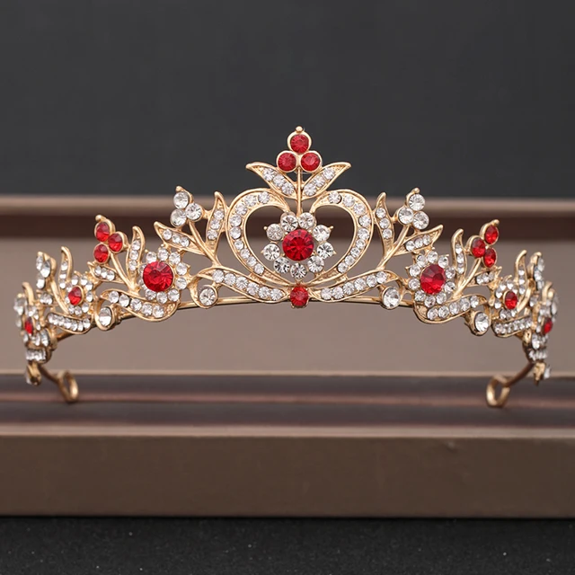Wedding Crown Hair Jewelry Bridal Headpiece woman Baroque Rhinestones Crystal Tiaras Bride Party Crowns Wedding Hair Accessories Gold