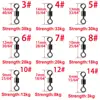 50-100pcs/box Fishing Barrel Bearing Rolling Swivel Solid Ring LB Lures Connector 9 Size Fishing Tackle Accessories Fish Tool ► Photo 3/6