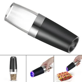 

Automatic Milling Electric Gravity Pepper Grinder LED Salt Mill Kitchen Seasoning Grinding Tool Hogard
