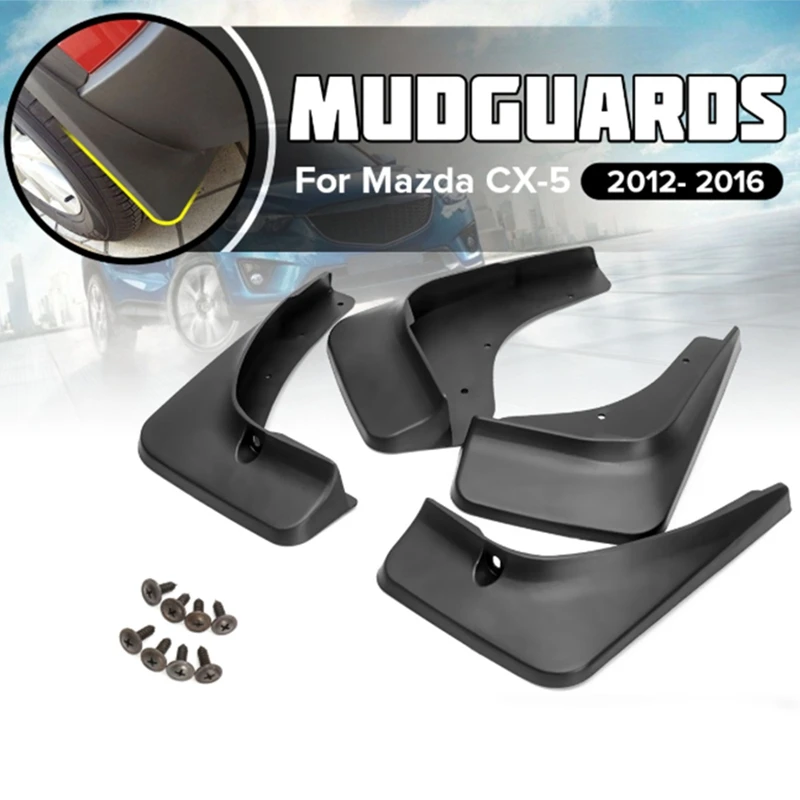 Подходит для Mazda Cx-5 Cx5 2012 2013 2014 2015 2016 Брызговики защитные передние и задние
