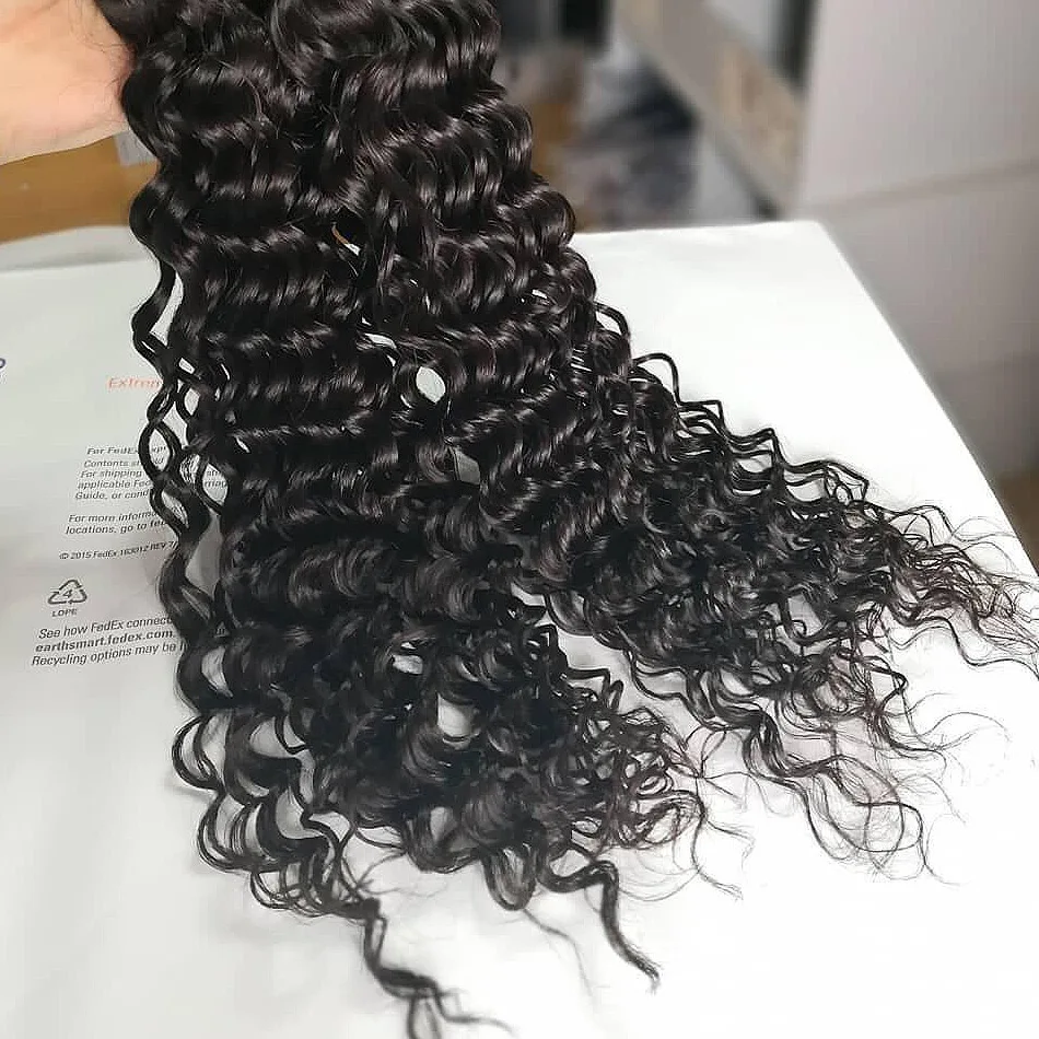 1 3 4 Bundles Brazilian Curly Hair Weave Bundles 8 30 40 Inch