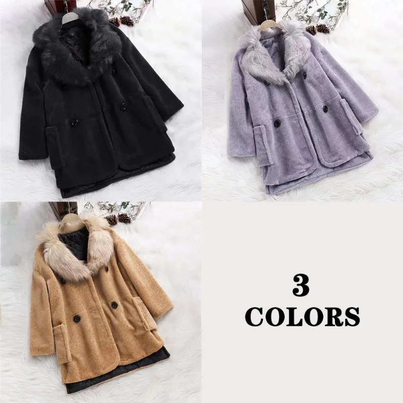 Куртка Manteau Femme, зимнее пальто с хлопковой подкладкой, женская верхняя одежда с меховым воротником, плюс бархатные толстые куртки с длинным рукавом, парки, пальто