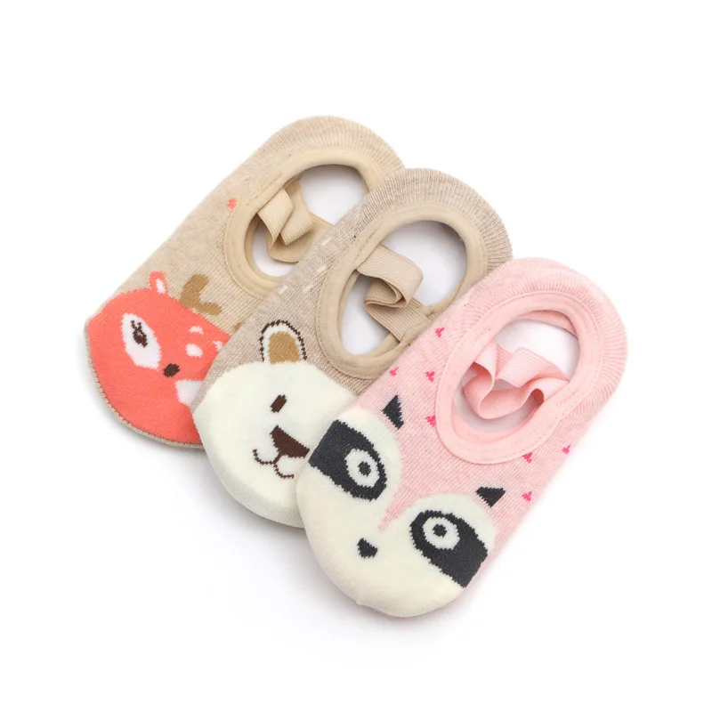 Baby Boy Girl Floor Socks Anti-slip Cartoon Animal Print Socks Toddler Spring Summer Autumn Floor Non-slip