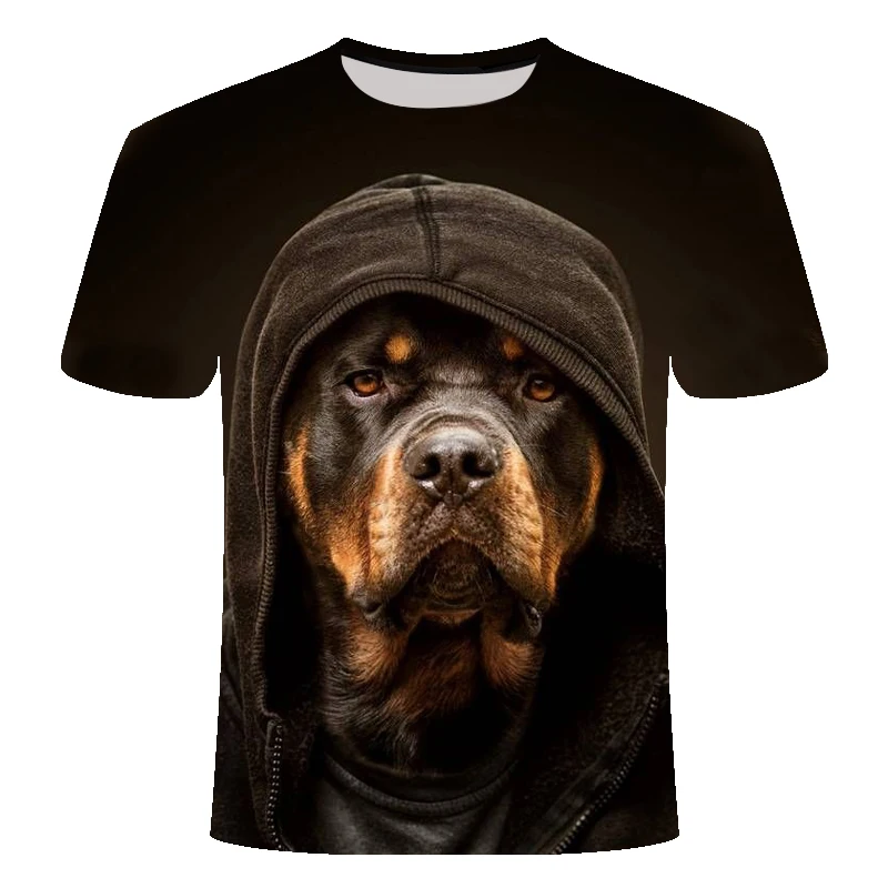Summer Men's brand clothing O-Neck short sleeve animal T-shirt monkey/lion 3D Digital Printed T shirt Homme large size 6xl