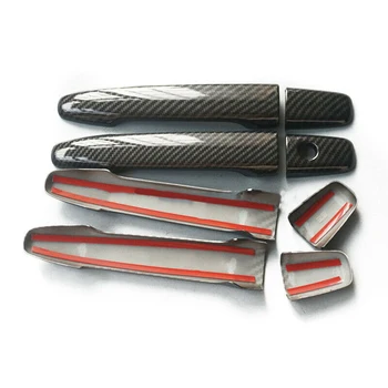 

Carbon Fiber Style 8pcs/set Door Handle cover Car For Mitsubishi Lancer EX Evolution X EVO Hot