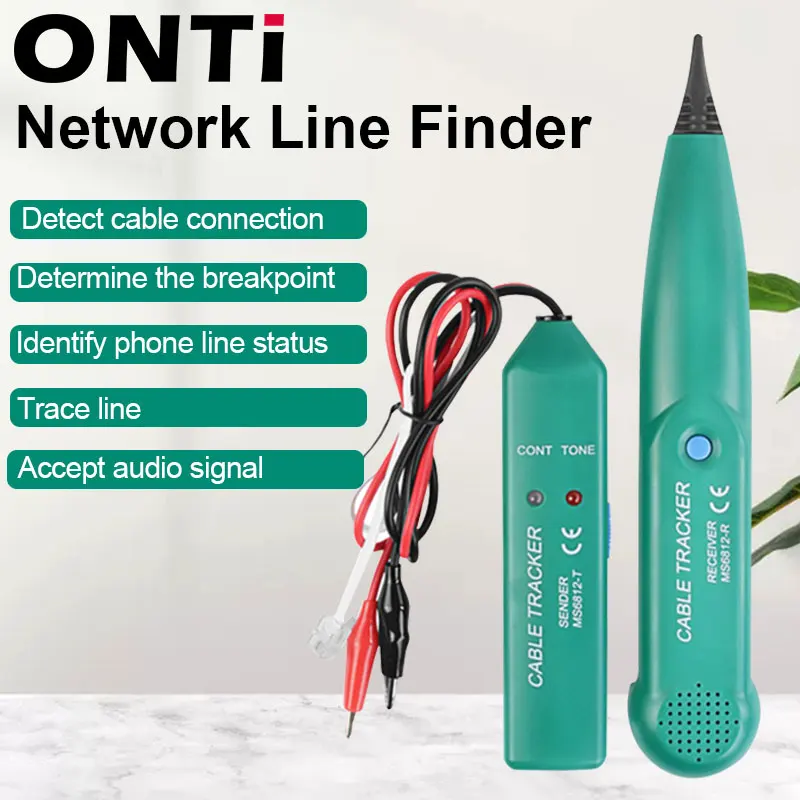 

Профессиональный сетевой тестер ONTi для UTP STP Cat5 Cat6, телефонного телефона, проводного трекера, линейного поиска