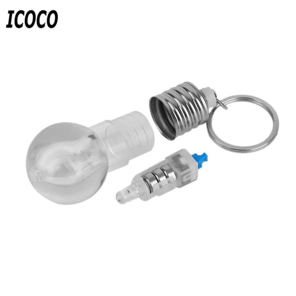 Color Changing LED Flashlight Light Mini Bulb Lamp Key Chain AG3 Button Cell Ring Clear Lamp Torch Key