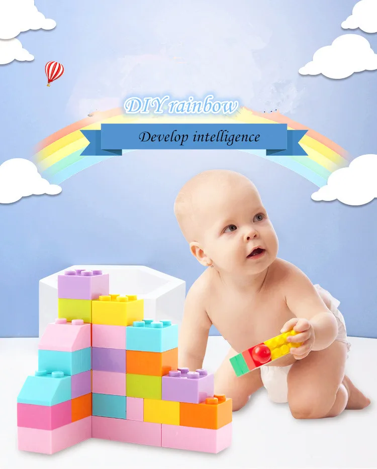 

250 pieces of mini building blocks early childhood education DIY creative bulk spell inserting building blocks wall