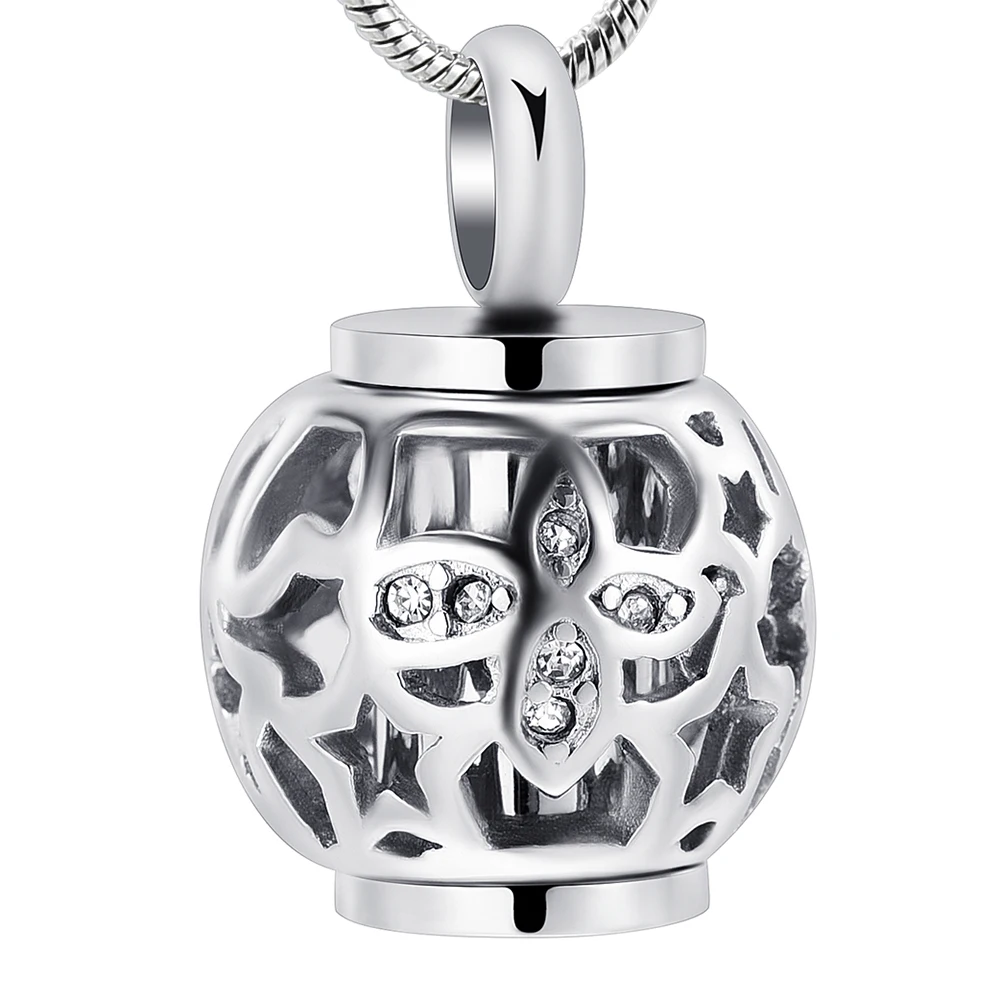 Free Engraved Lantern Cremation Jewelry For Ashes Funeral Memorial Urn Necklace Ash Holder Keepsake Pendant Locket | Украшения и