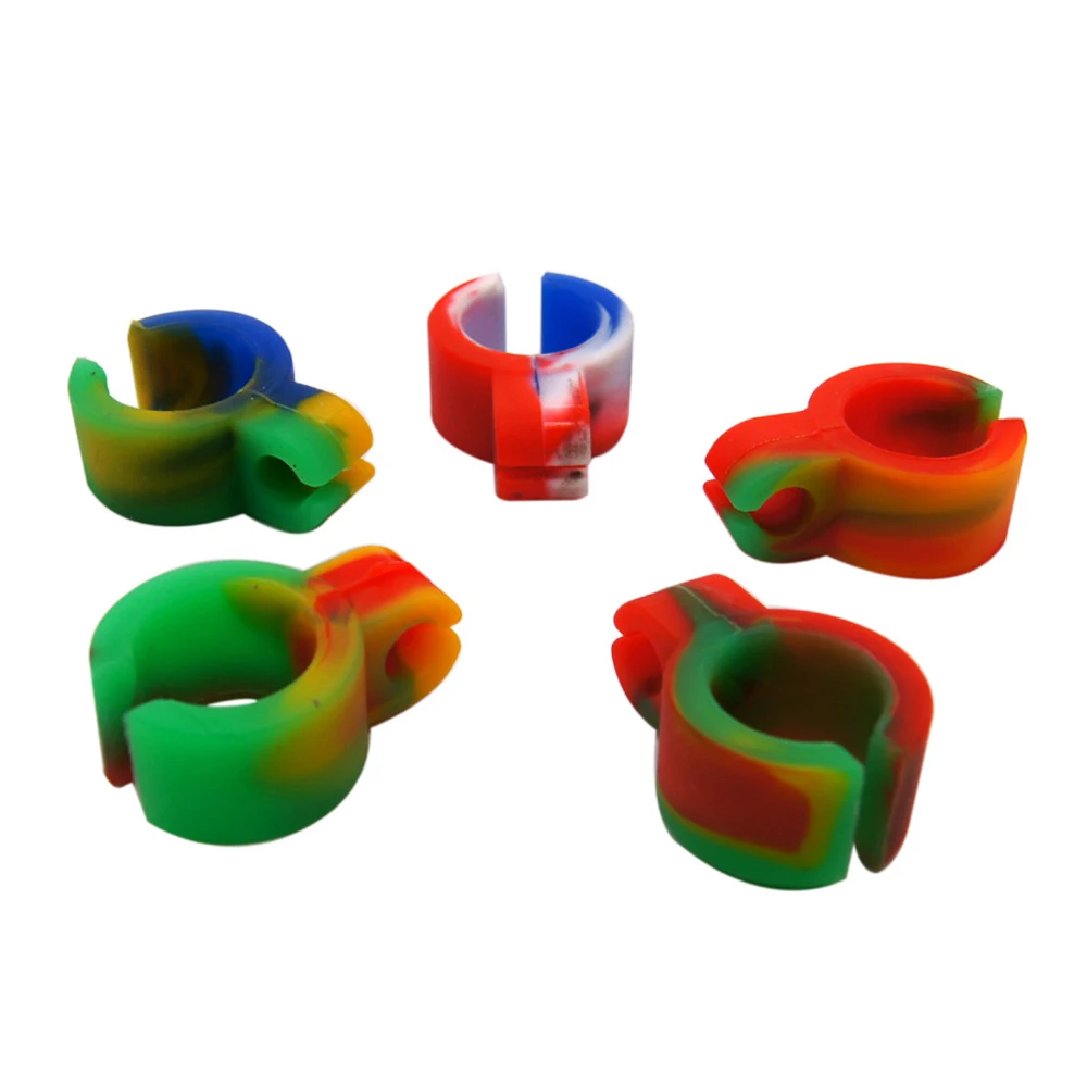 5pcs/Lot Silicone Cigarette Holder Ring Finger Hand Rack Cigarette Holder Ring Rack for Regular Smoking Accessories