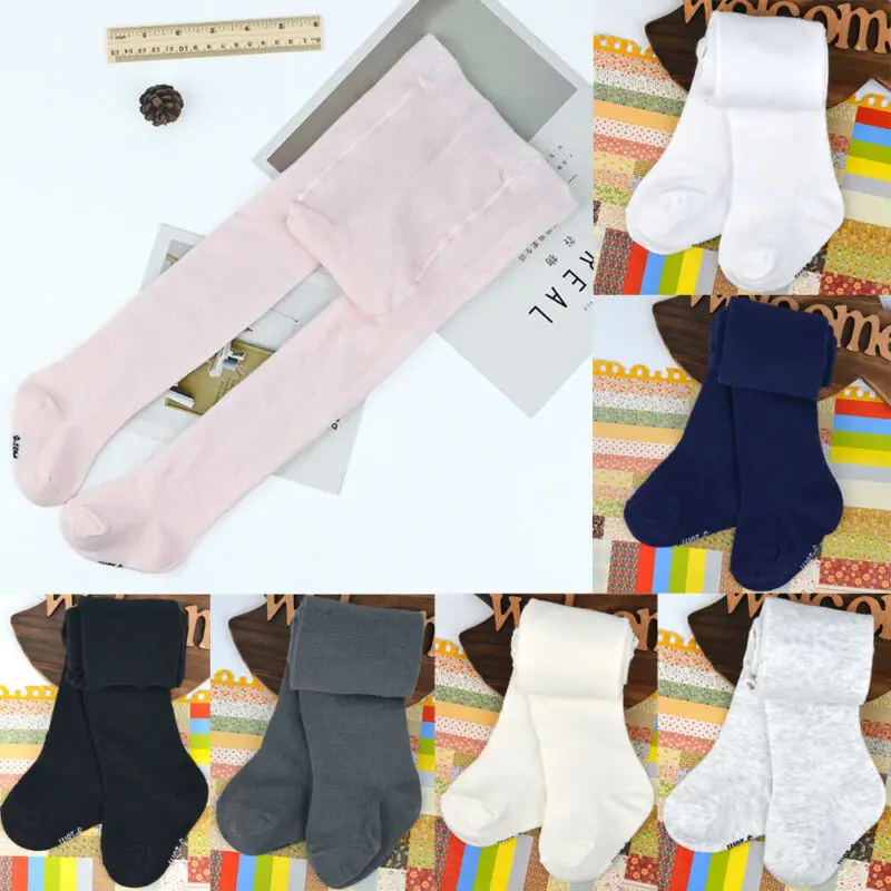 

2019 Brand New Newborn Solid Baby Girl Cotton Tight Pantyhose Warm Tights For Baby Stockings