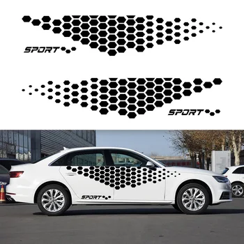 

2PCS Car Sticker Side Door Skirt Vinyl Decal For Golf 4 5 6 7 TSI TCR New And High Quality