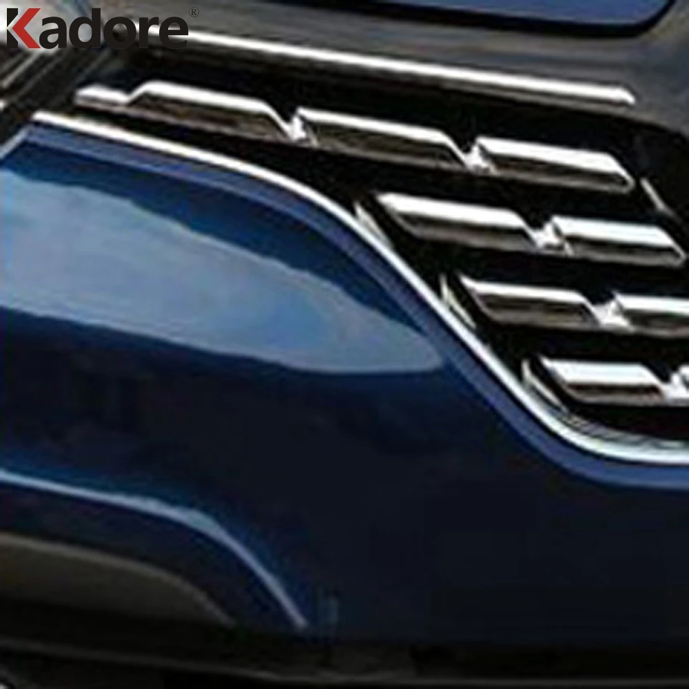 Для Renault Kadjar 2016 2017 2018 2019 ABS хромированный Стайлинг передний центральный гоночный