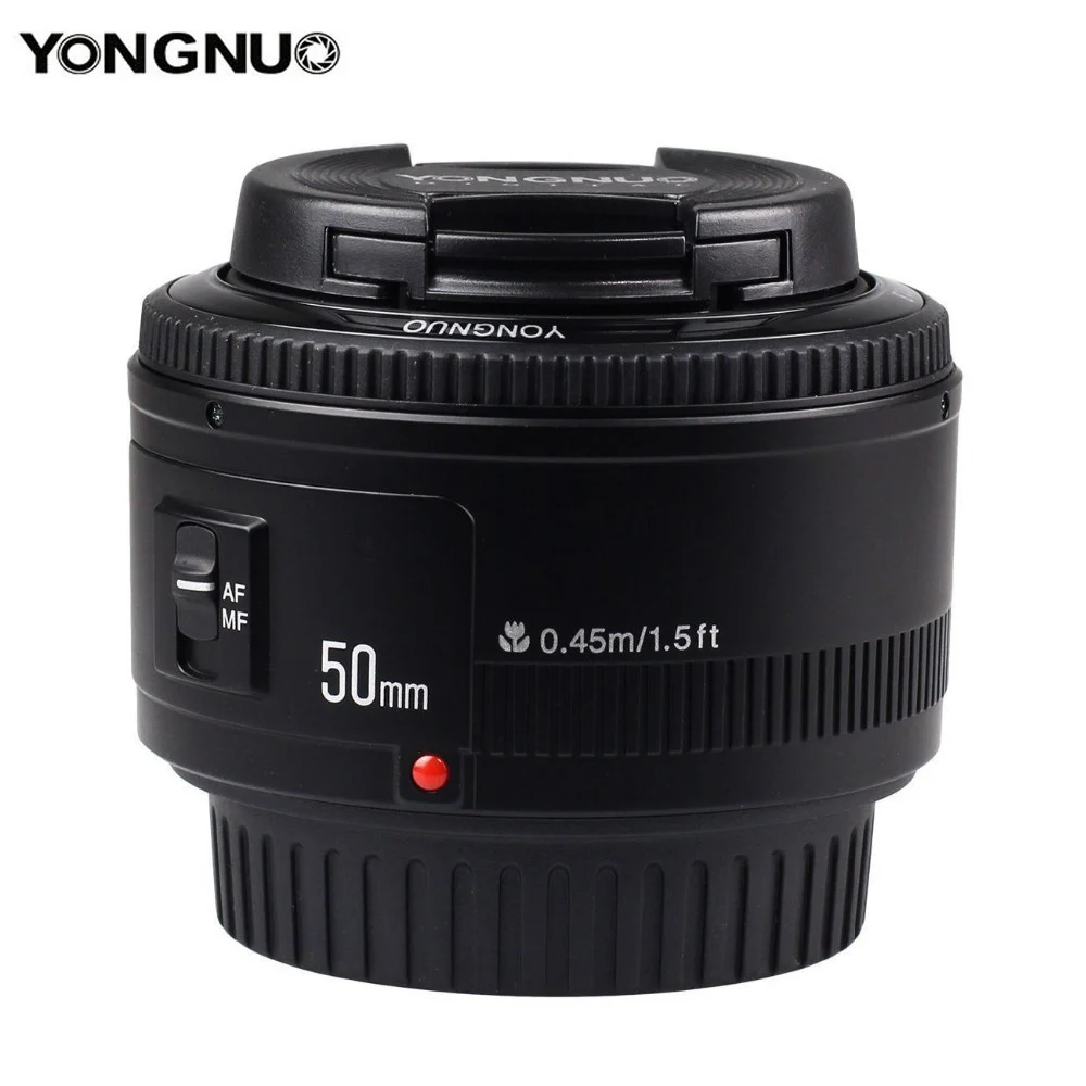 Объектив YONGNUO YN50mm F1.8 YN EF 50 мм f/1,8 AF объектив YN50 апертура Автофокус Объектив для Canon EOS 60D 70D 5D2 5D3 600d DSLR камеры