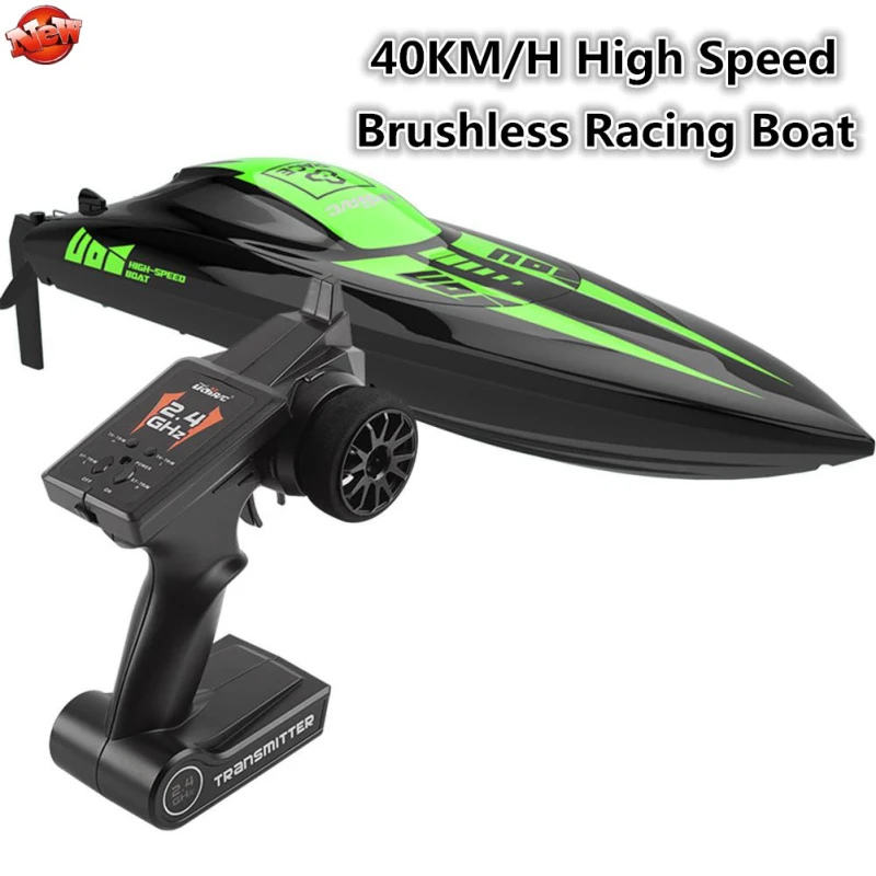 

Outside Professional Brushless Water Racing Remote Control Speedboat 40KM/H High Speed Waterproof Captive Reset Smart RC Boat