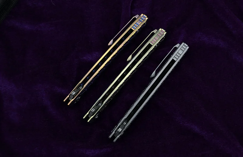 Nkaied jr7406 flipper faca dobrável vg10 damasco