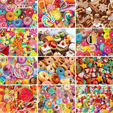 

GATYZTORY Frameless painting by numbers Delicious Desserts Landscape On Canvas pictures Home Decoration DIY For Unique Gift