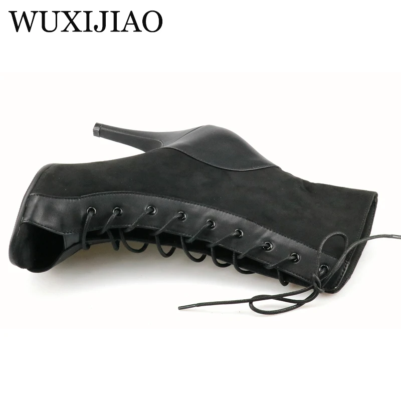WUXIJIAO Dance boots women's adult high-heeled manufacturers custom-made modern steel pipe Latin ballroom dance boots hard sole